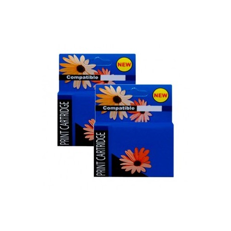 Duo pack de 2 Cartuchos de Tinta 21XL (C9351XL), 22XL (C9352XL) Negro y Tricolor Generación 2 de Alto rendimiento para 350 y 46
