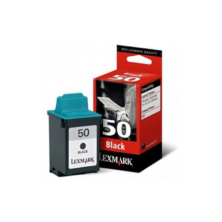 Cartucho de Tinta Lexmark 50 (17G0050) Negro Original para 330 páginas.