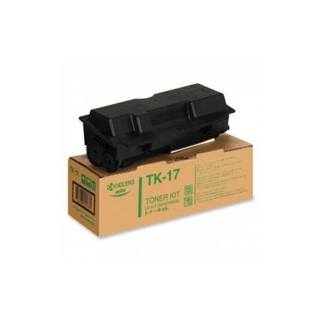 Cartucho de Toner Kyocera TK-17 Negro Original para 6,000 páginas.