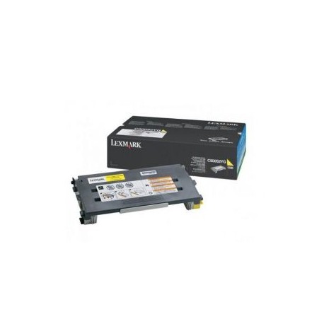Cartucho de Toner Lexmark C500H2YG Amarillo Original de Alto rendimiento para 6,600 páginas.