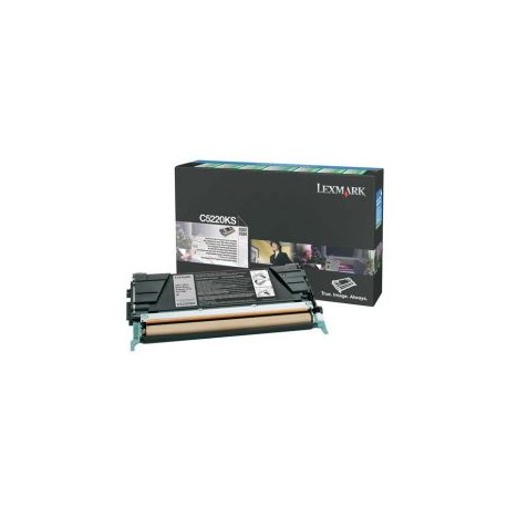 Cartucho de Toner Lexmark C5220KS Negro Original para 5,000 páginas.