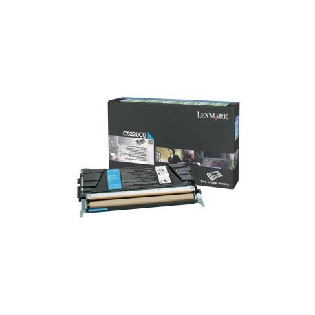 Cartucho de Toner Lexmark C5220CS Cyan Original para 3,000 páginas.