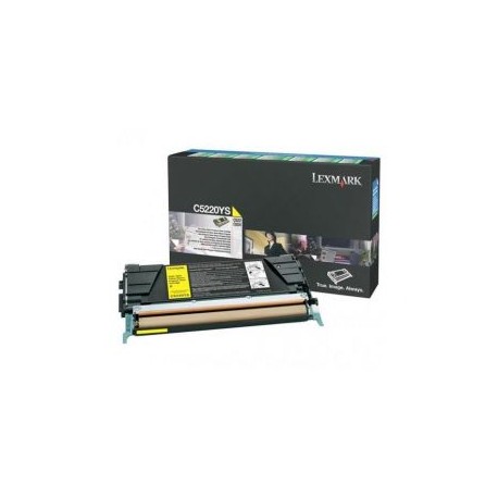 Cartucho de Toner Lexmark C5220YS Magenta Original para 3,000 páginas.