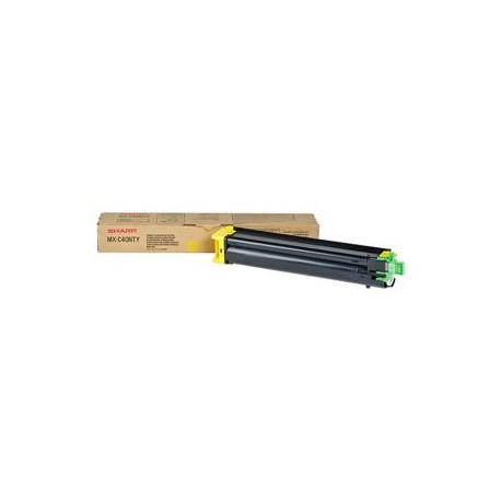 Cartucho de Toner Sharp MXC40NTY Amarillo Original para 10,000 páginas.