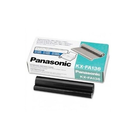 Cinta Transferencia KXFA-136 Panasonic Original  caja con 2 rollos.