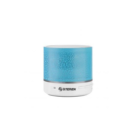 Bocina mini bluetooth con luz ritmica marca Steren.