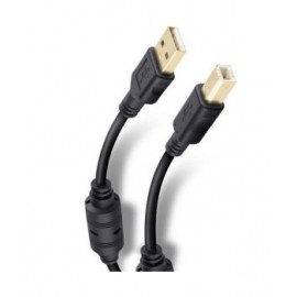 Cable Elite de USB 2.0 a USB tipo B Reforzado con conectores dorados de 1.8m marca Steren.