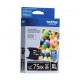 Cartucho de Tinta Brother LC75BK Negro Original para 600 páginas.