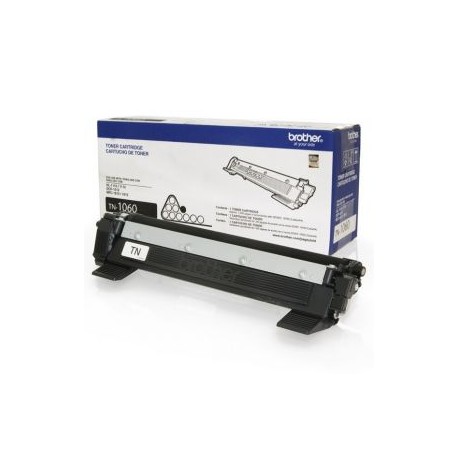 Cartucho de Toner Brother TN-1060 Negro Original para 1,000 páginas.