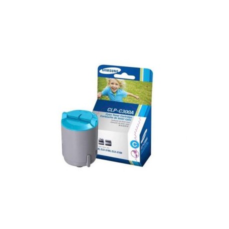 Cartucho de Toner Samsung CLP-C300A Cyan Original para 1,000 páginas.