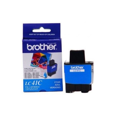 Cartucho de Tinta Brother LC41C Cyan Original para 400 páginas.