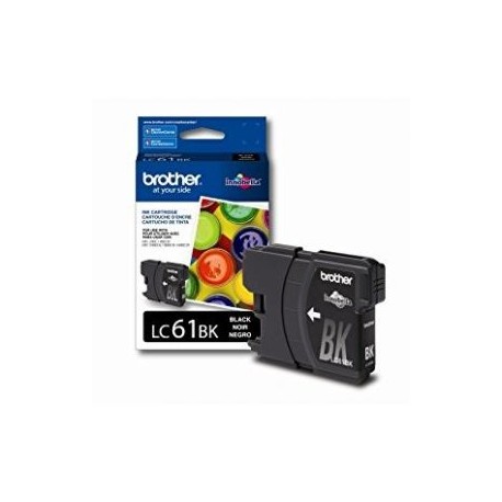 Cartucho de Tinta Brother LC61BK Negro Original para 450 páginas.
