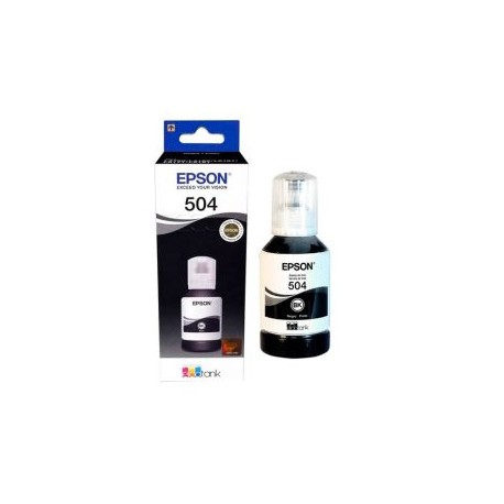 Botella de Tinta Original Epson T504 Negro de 127 ml