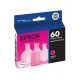 Cartucho de Tinta Epson 60 (T060320) Magenta Original para 430 páginas.