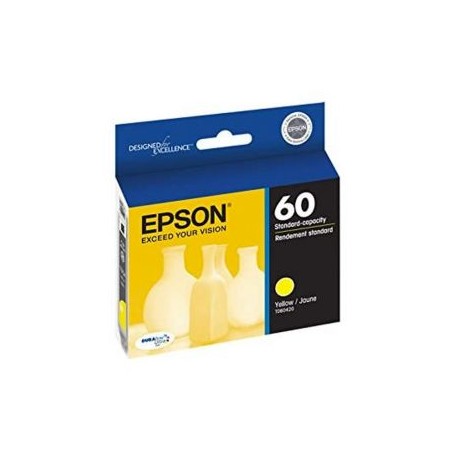 Cartucho de Tinta Epson 60 (T060420) Amarillo Original para 430 páginas.